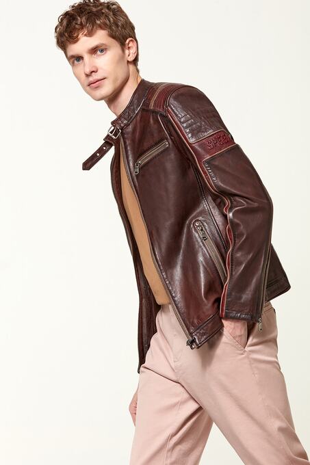 کاپشن چرم مردانه دری مد