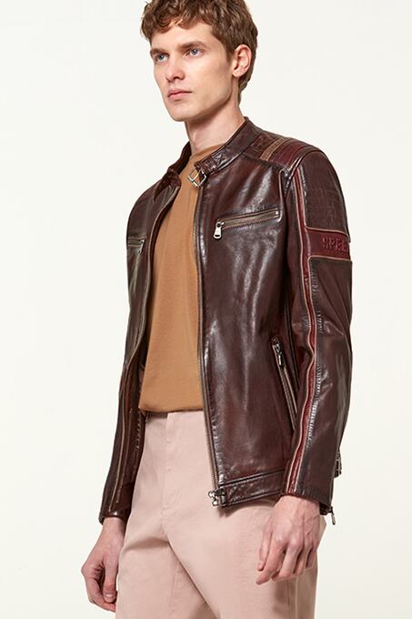 کاپشن چرم مردانه دری مد