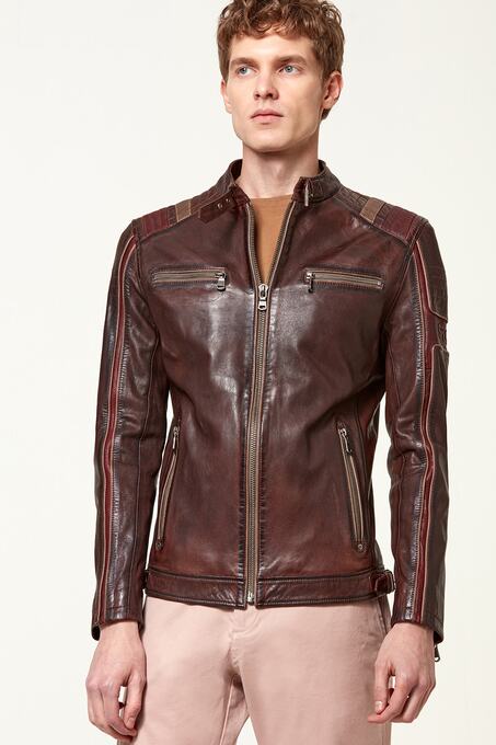 کاپشن چرم مردانه دری مد