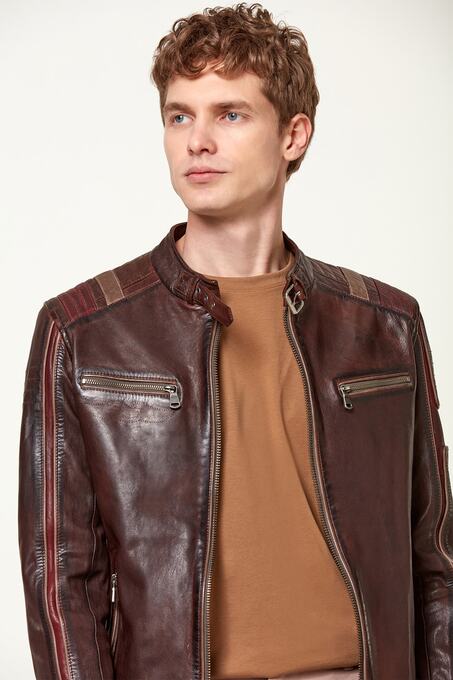 کاپشن چرم مردانه دری مد