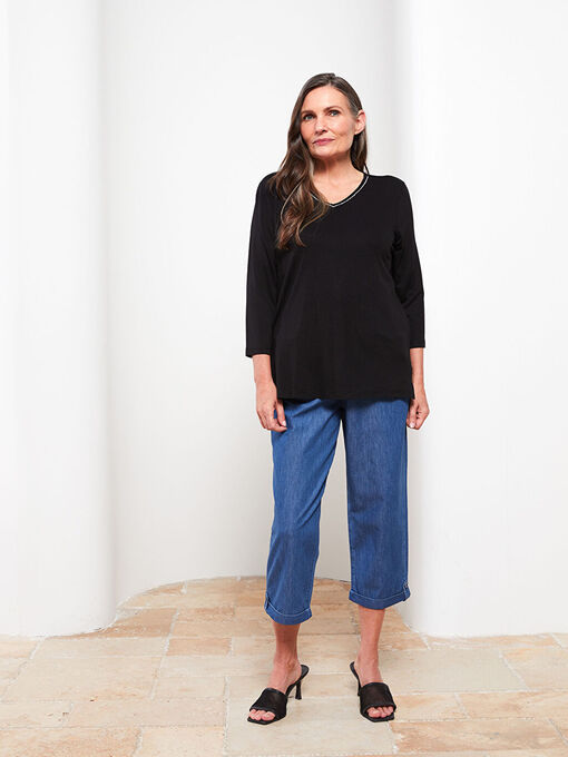 تی شرت آستین بلند زنانه ال سی وایکیکی