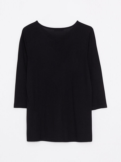 تی شرت آستین بلند زنانه ال سی وایکیکی