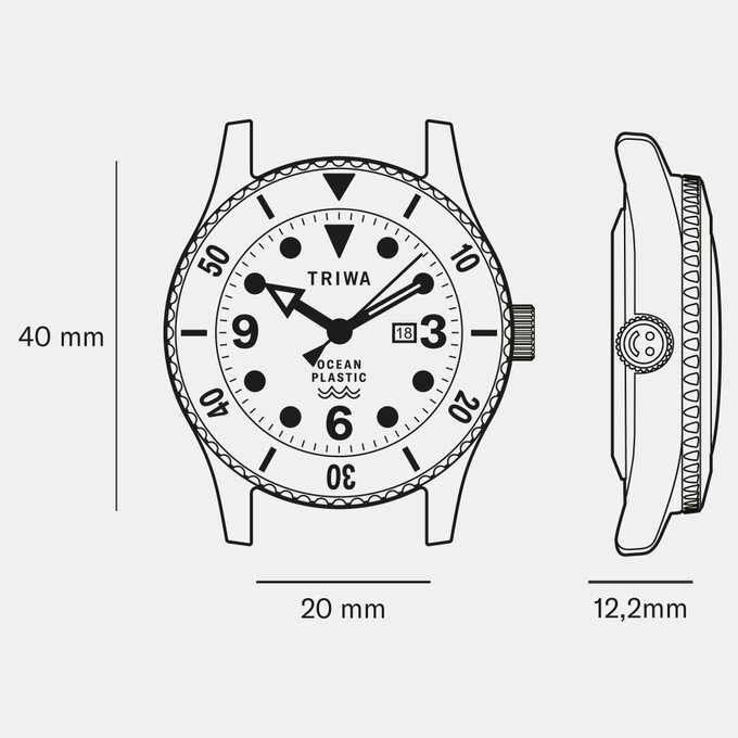 ساعت مچی آنالوگ مشترک تریوا