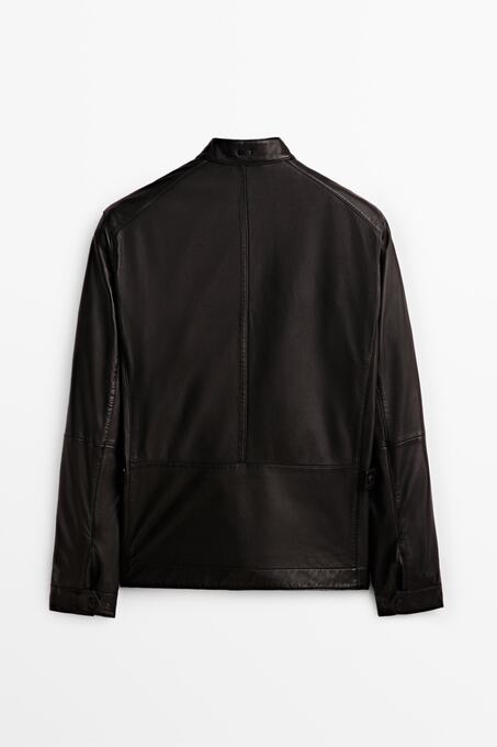 کاپشن چرم مردانه ماسیمو دوتی