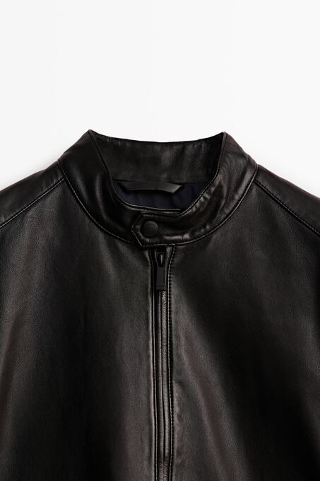 کاپشن چرم مردانه ماسیمو دوتی