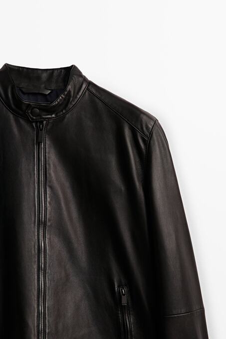 کاپشن چرم مردانه ماسیمو دوتی