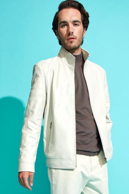 کاپشن چرم مردانه دری مد