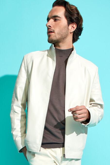 کاپشن چرم مردانه دری مد