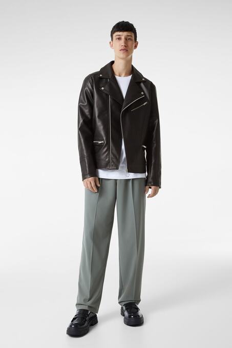 کاپشن چرم مردانه برشکا