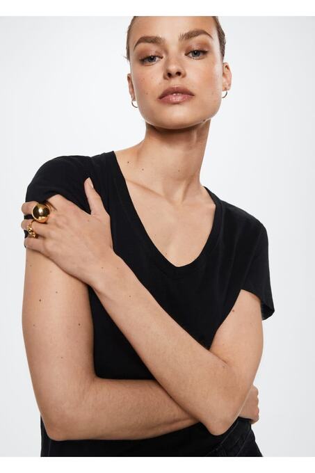 تی شرت آستین کوتاه زنانه منگو