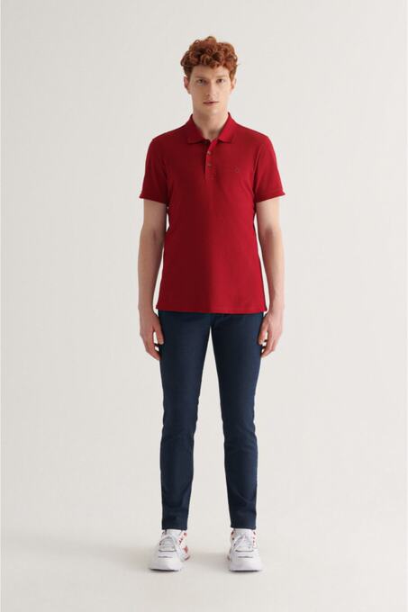 پولو شرت زرشکی پولو شرت مردانه آوا