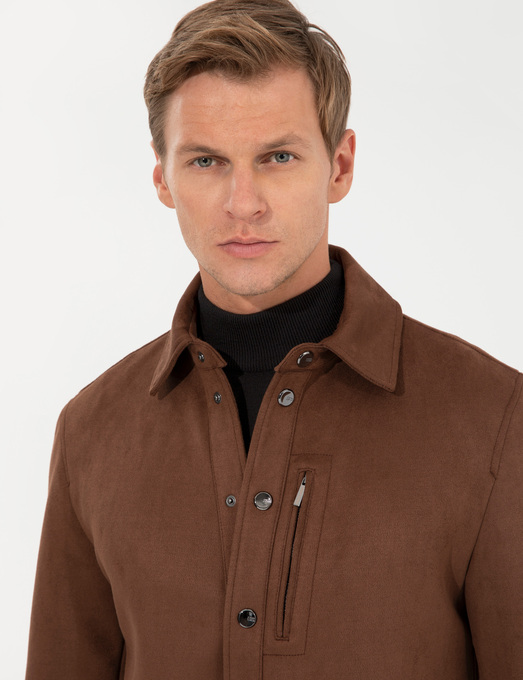 کاپشن چرم مردانه پیر کاردین