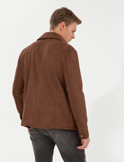 کاپشن چرم مردانه پیر کاردین