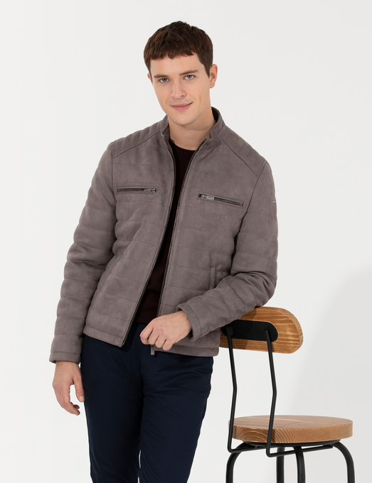 کاپشن چرم مردانه پیر کاردین