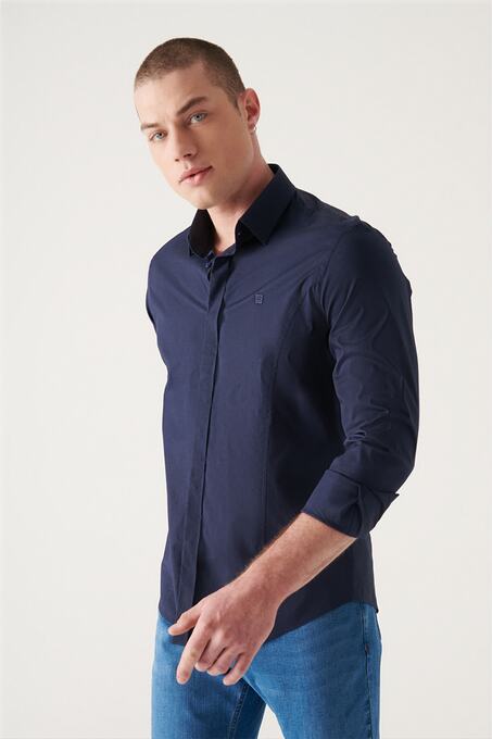 پیراهن آستین بلند مردانه آوا