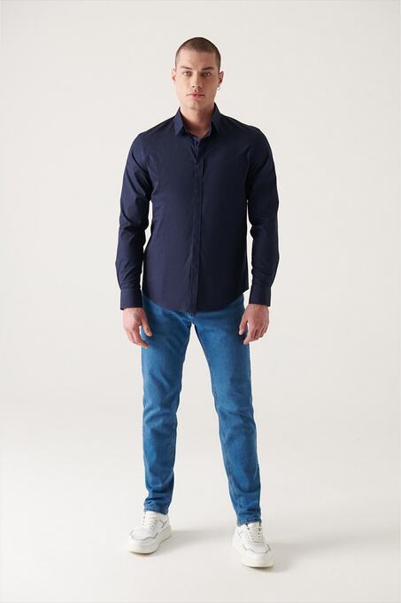 پیراهن آستین بلند مردانه آوا