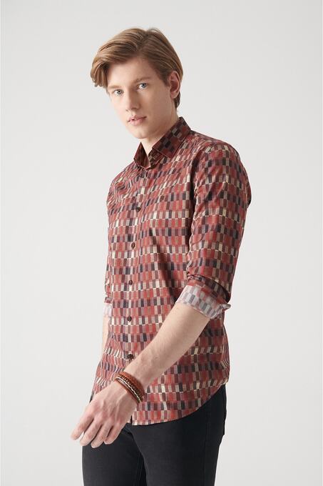 پیراهن آستین بلند مردانه آوا