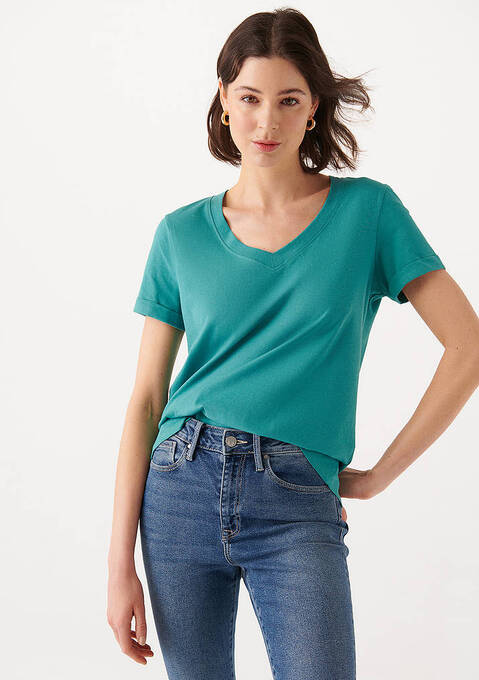 تی شرت آستین کوتاه زنانه ماوی