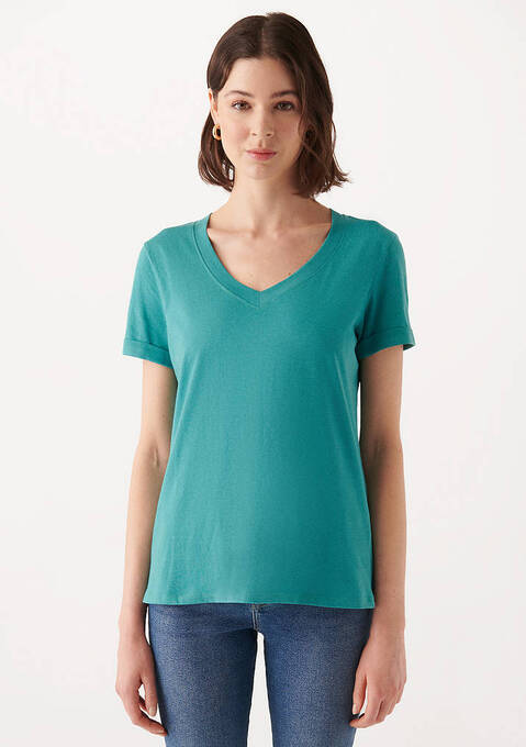 تی شرت آستین کوتاه زنانه ماوی