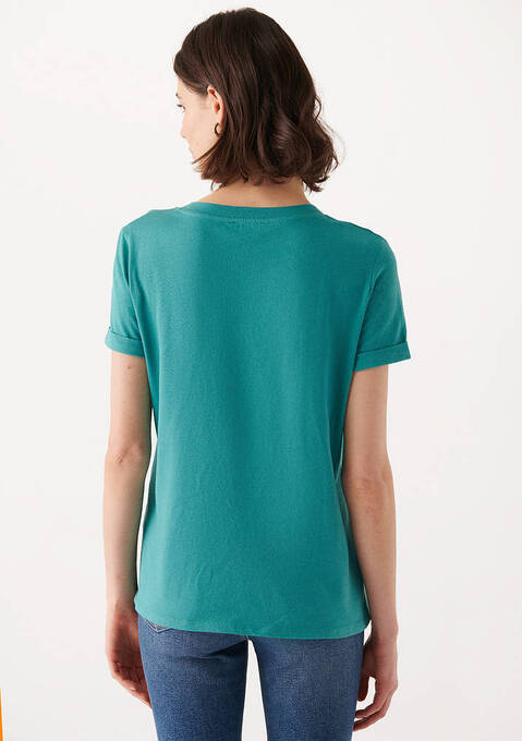 تی شرت آستین کوتاه زنانه ماوی