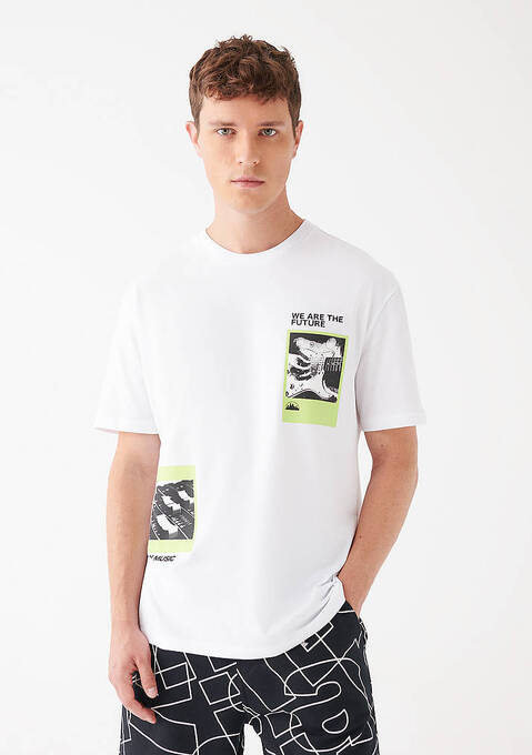 تی شرت آستین کوتاه مردانه ماوی