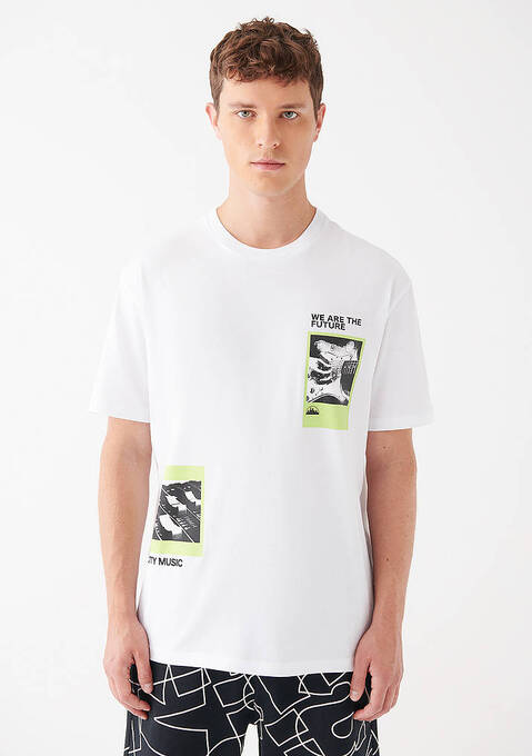 تی شرت آستین کوتاه مردانه ماوی