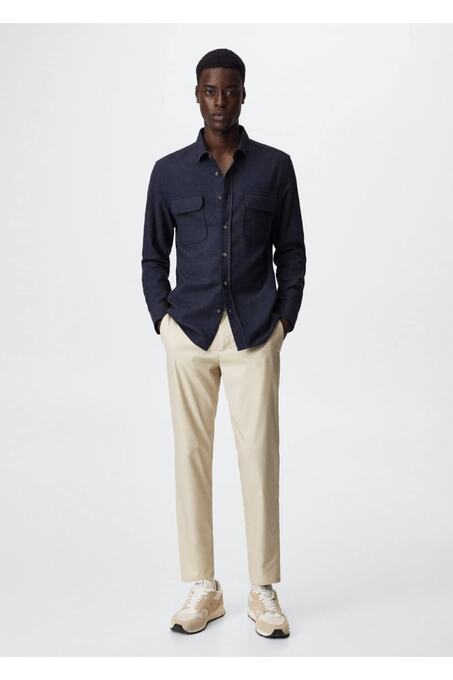 پیراهن آستین بلند مردانه منگو