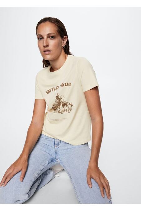 تی شرت آستین کوتاه زنانه منگو