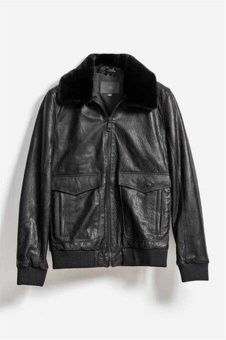 کاپشن چرم مردانه اله