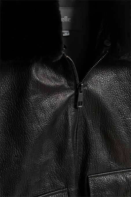 کاپشن چرم مردانه اله