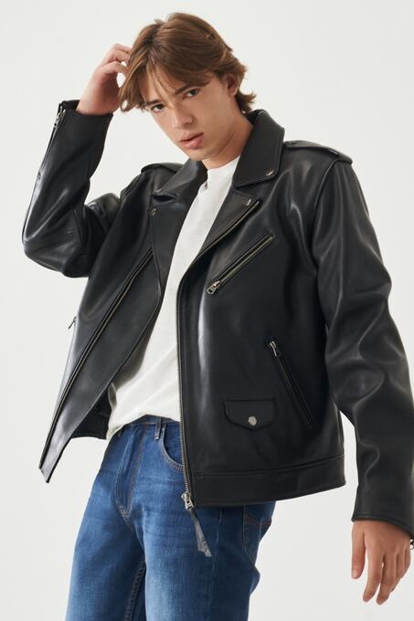 کاپشن چرم مردانه لی