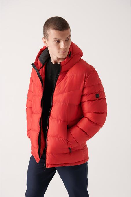 کاپشن قرمز کاپشن مردانه آوا