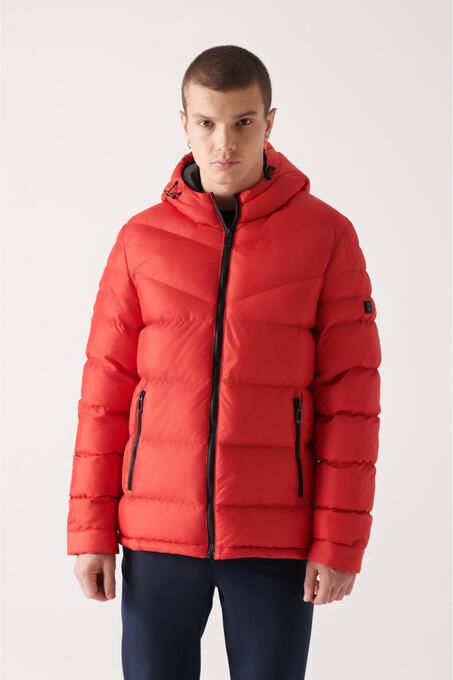 کاپشن قرمز کاپشن مردانه آوا