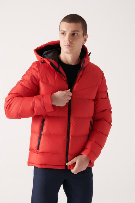 کاپشن قرمز کاپشن مردانه آوا