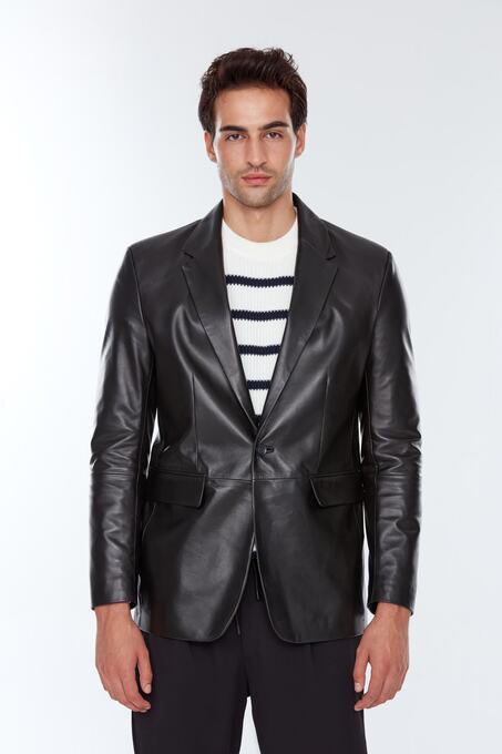 کاپشن چرم مردانه دری مد