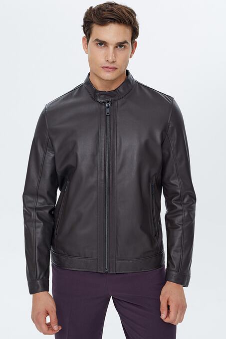 کاپشن چرم مردانه دری مد