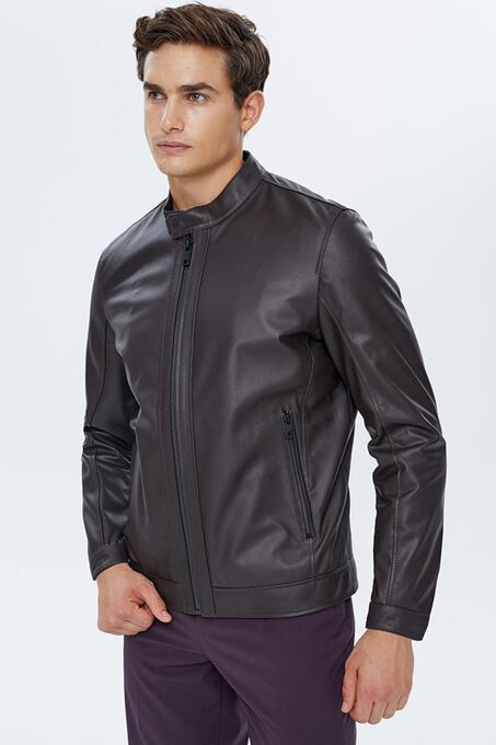 کاپشن چرم مردانه دری مد