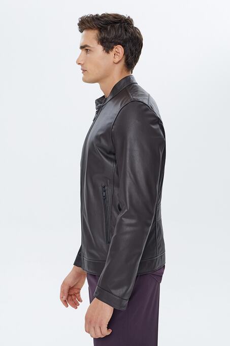 کاپشن چرم مردانه دری مد