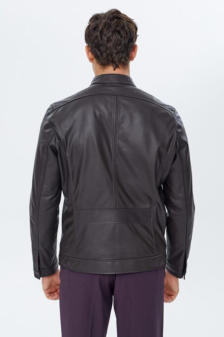 کاپشن چرم مردانه دری مد