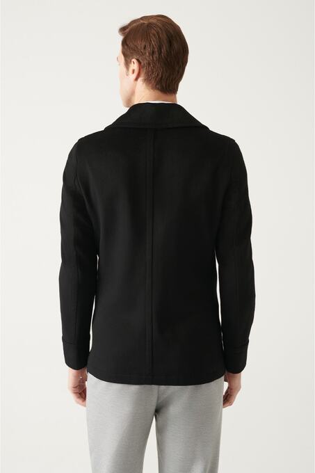 پالتو سیاه پالتو مردانه آوا