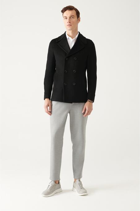 پالتو سیاه پالتو مردانه آوا