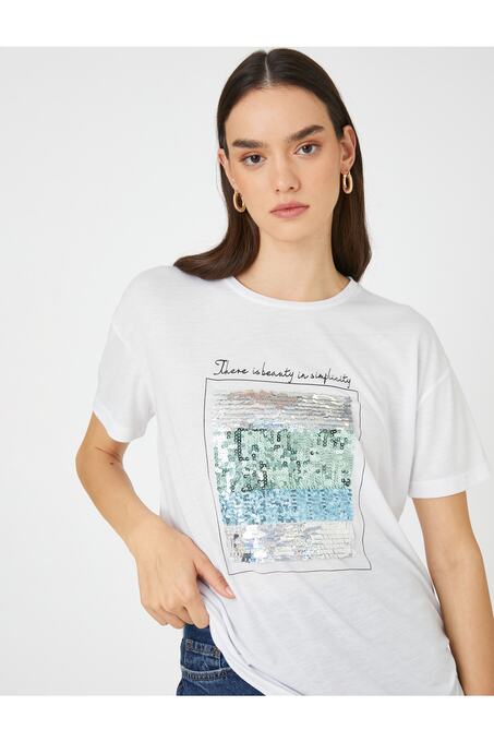 تی شرت آستین کوتاه زنانه کوتون