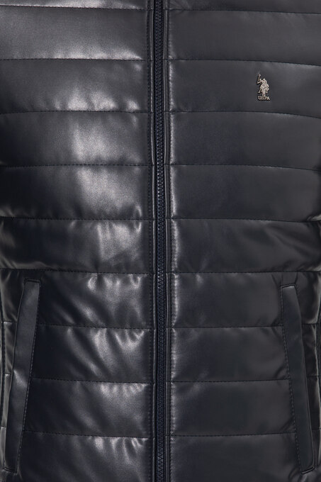 کاپشن چرم مردانه یو اس پولو