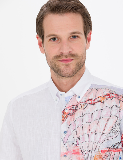 پیراهن آستین کوتاه مردانه پیر کاردین