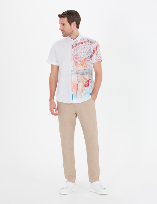 پیراهن آستین کوتاه مردانه پیر کاردین