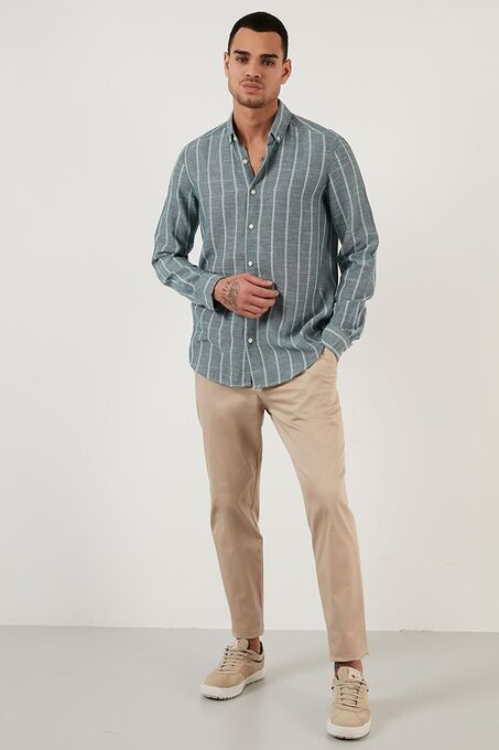 پیراهن آستین بلند مردانه ال سی وایکیکی