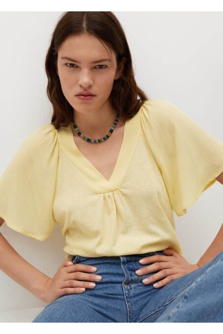 تی شرت آستین کوتاه زنانه منگو