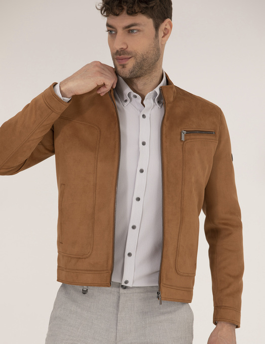 کاپشن چرم مردانه پیر کاردین