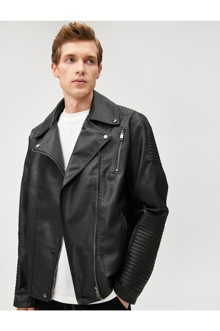 کاپشن چرم مردانه کوتون