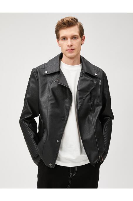 کاپشن چرم مردانه کوتون